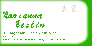 marianna beslin business card